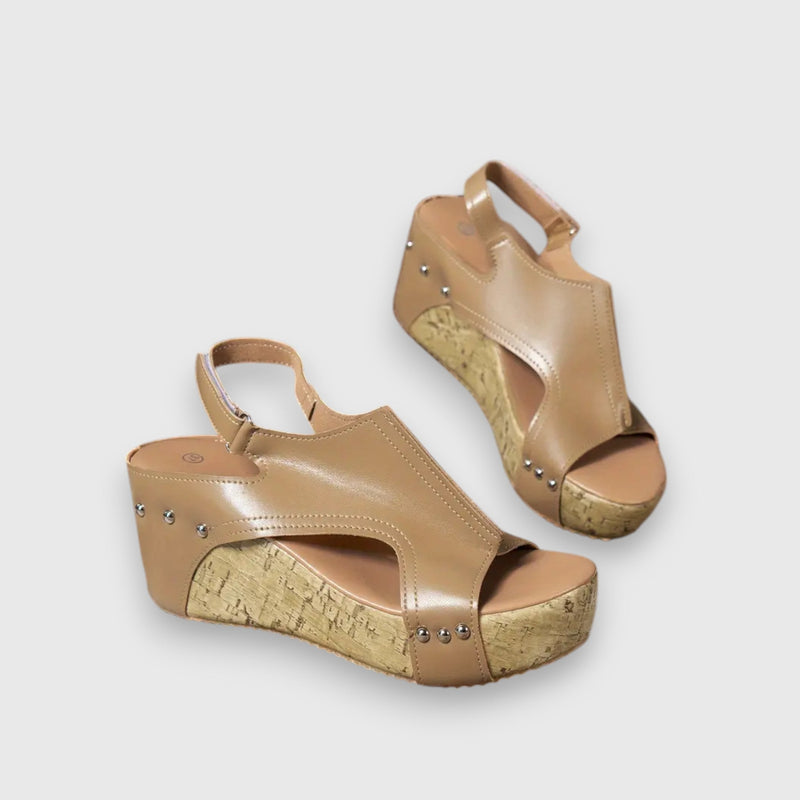 Mia – Vintage Plateau-Sandalen