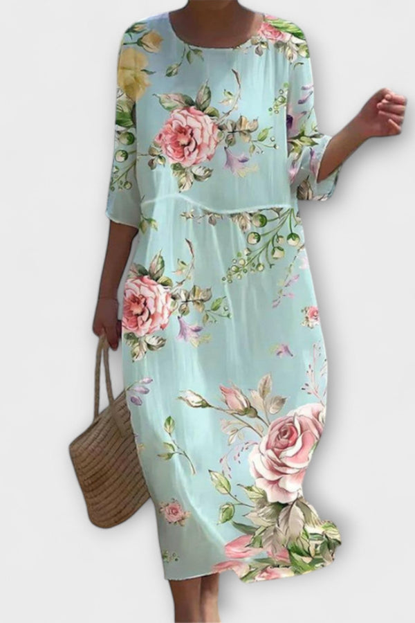 Miranda - Stilvolles Floral-Maxikleid