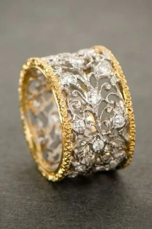 Retro Zirkonia Ivy Ring