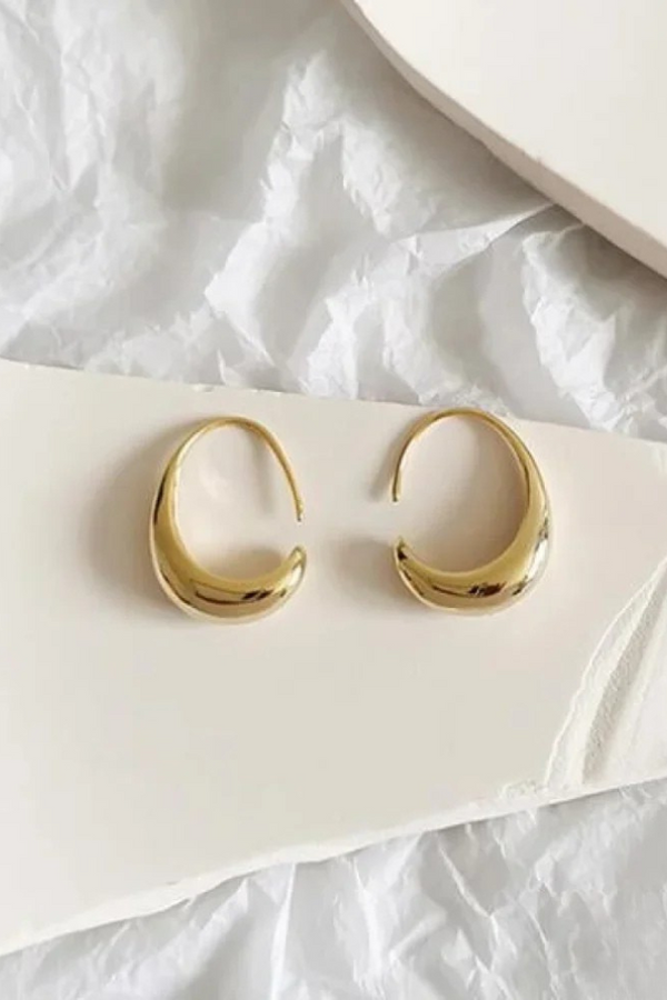 Elegante Ohrringe aus Gold und Silber