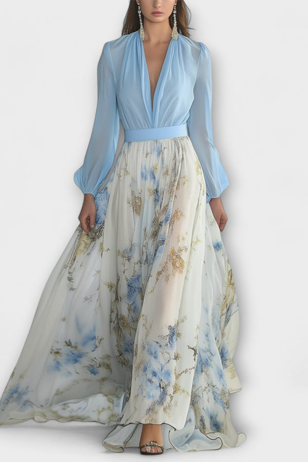 Harper - Funkelndes Blumen-Maxikleid