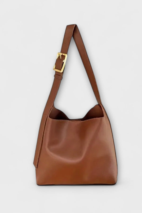 Cécilia. – Elegante Lederschultertasche