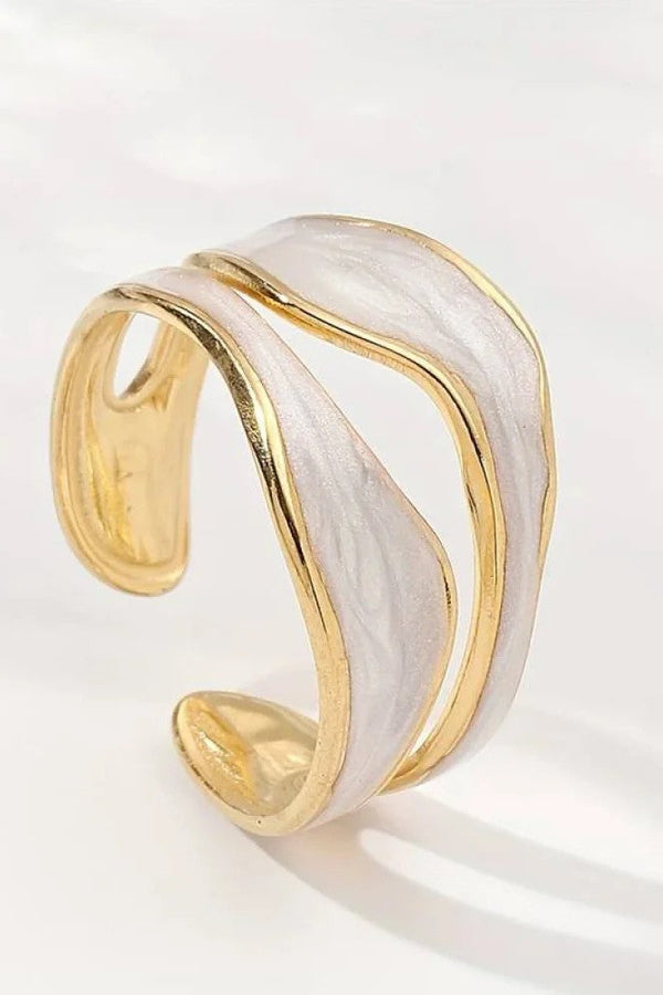 Antiker Weißgoldring