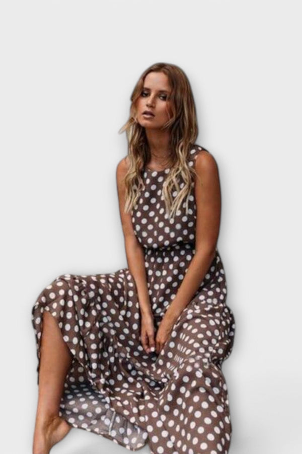 Danae - Boho-Midikleid mit Tupfen
