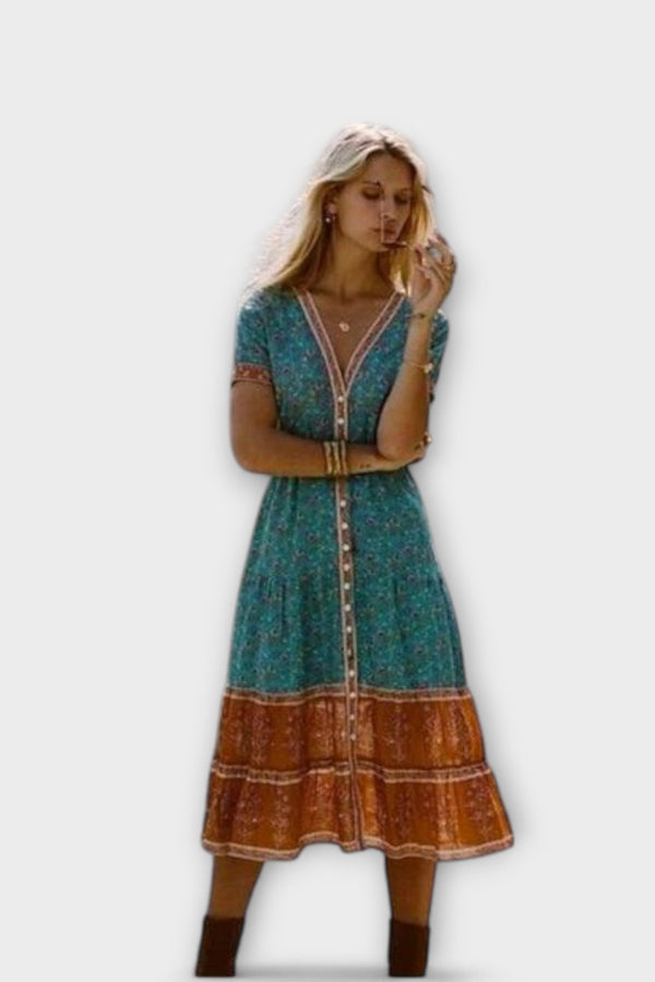 Ranya - Boho-Midikleid