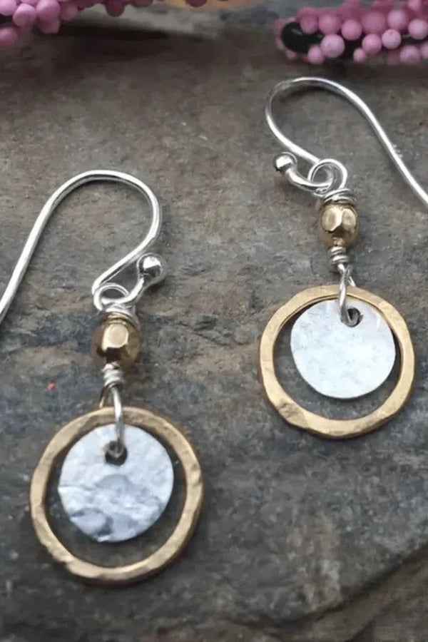 Antike Gold und Silber Hoop Rings