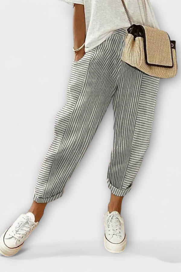 Sanne -  Bequeme gestreifte Hose