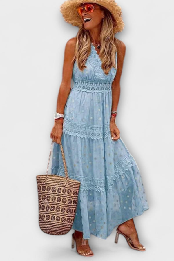 Lola - Maxikleid mit Boho-Spitze