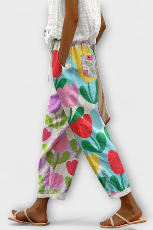 Airish - Distinctive Printed Casual Button Hose