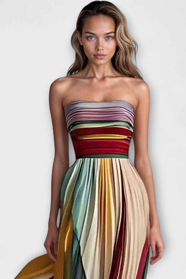 Flora - Buntes ärmelloses Kleid